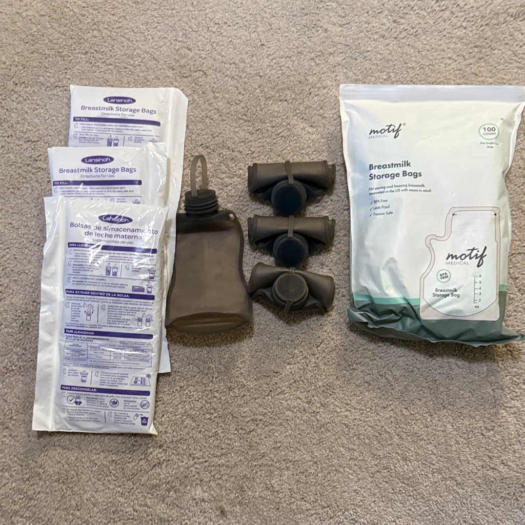 Motif Breastmilk Storage Bags And Accessories